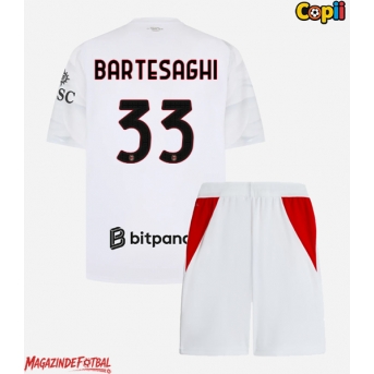 AC Milan Davide Bartesaghi #33 Echipament de Fotbal Replică 2026-27 Copii Deplasare (+ Șorturi)
